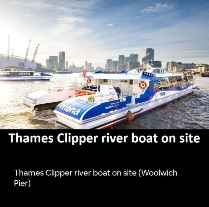 Snuggle Inn - Riverside Apartments - Views Over Looking London River Thames, Close To O2 Arena, London Excel, London City Airport, Thames Clipper- River Boat Service, Woolwich Ferry, Onsite Parking, Twin Room Option Available المظهر الخارجي الصورة
